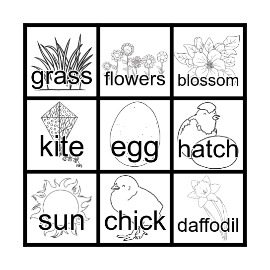 Springo! Bingo Card