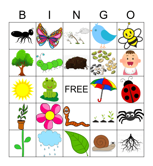SPRING　Scavenger Hunt！ Bingo Card