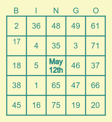 2023 CELEBRATION WALK BINGO Card