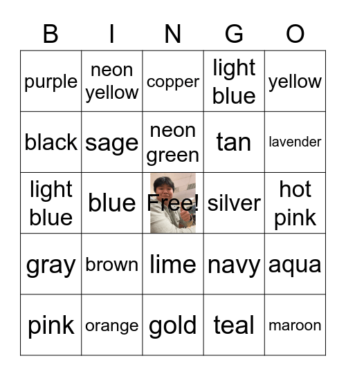 15 Minutes of Fun Bingo Card