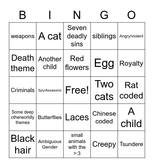 The Ru Bingo Card