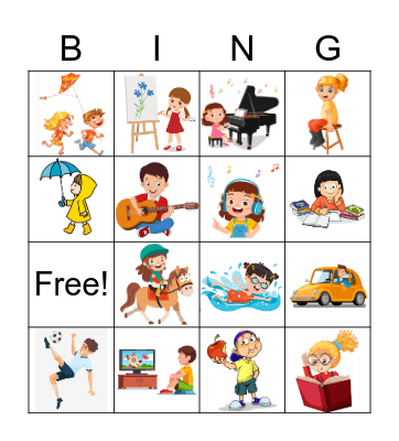 What are you doing? Bingo Card