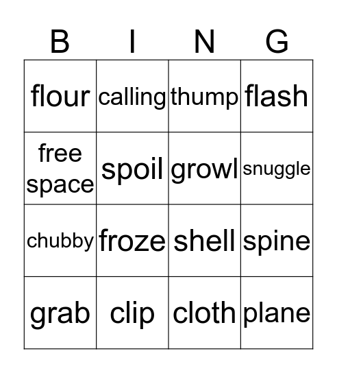 Sight Words Week 16 Bingo Card