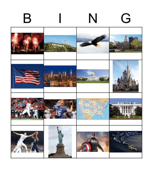 USA Bing Bingo Card