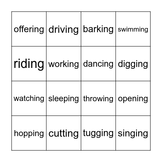 What are you Do-ing Bingo Card