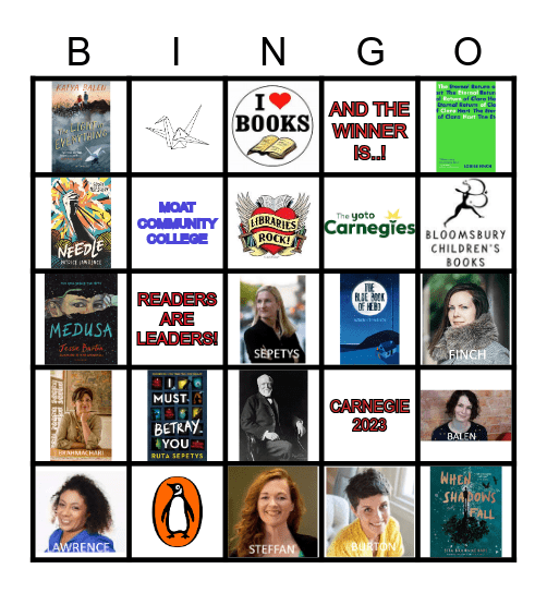 CARNEGIE BINGO 2023 Bingo Card