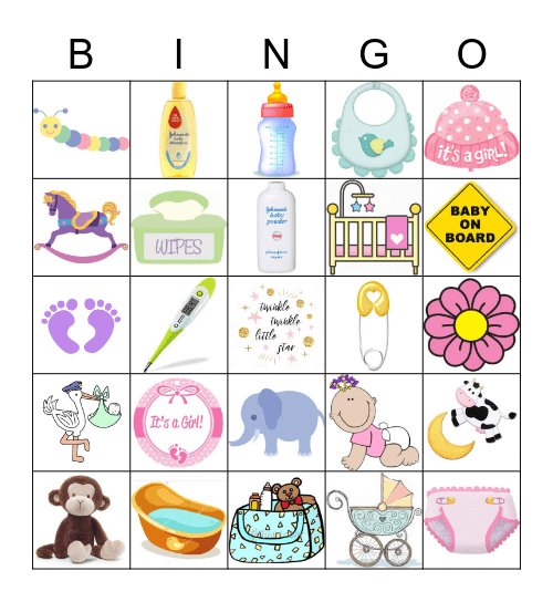 BABY GIRL Bingo Card