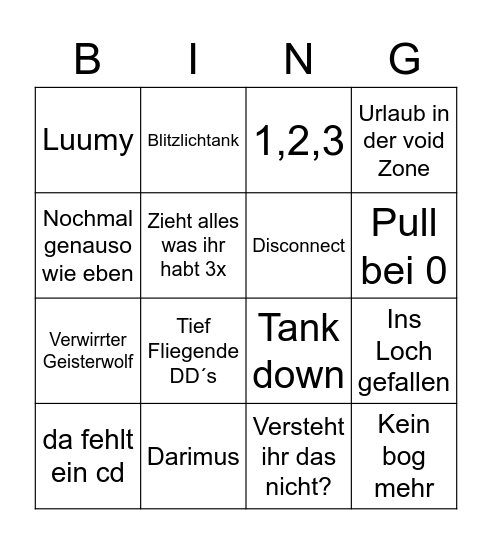 Terros Bingo Card