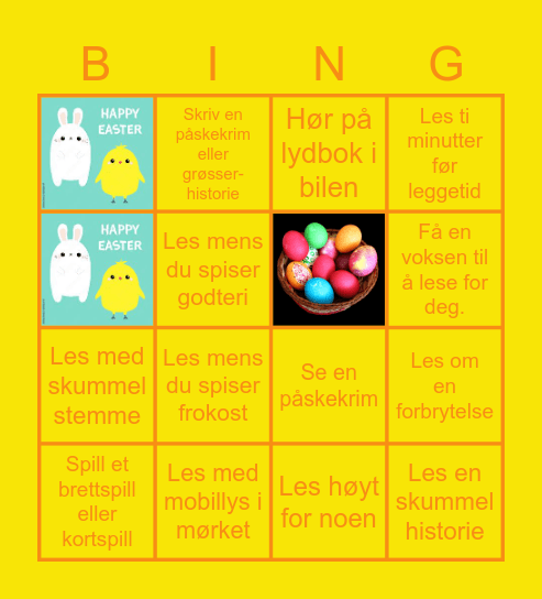 PÅSKEBINGO! Bingo Card