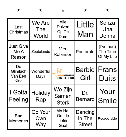 SWiNGO! Bingo Card