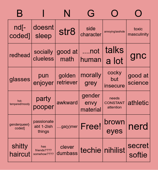 crush bingo Card