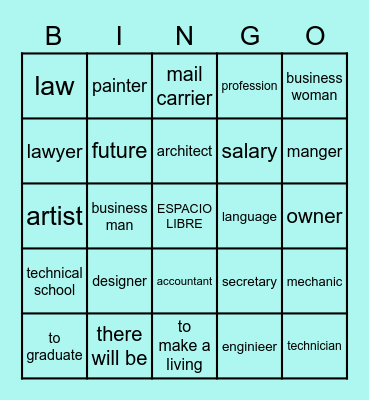 R2 9A Vocabulario Bingo Card
