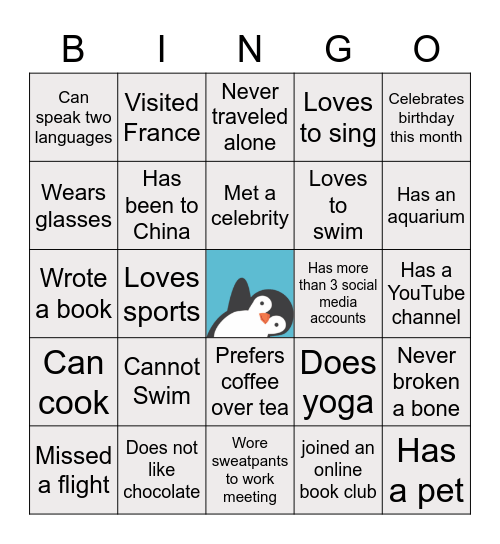 Bingo Ops Bingo Card