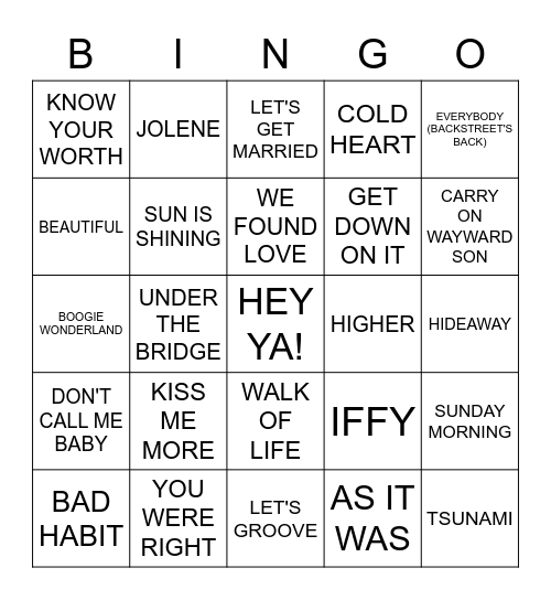 TACO THURSDAYS Bingo Card