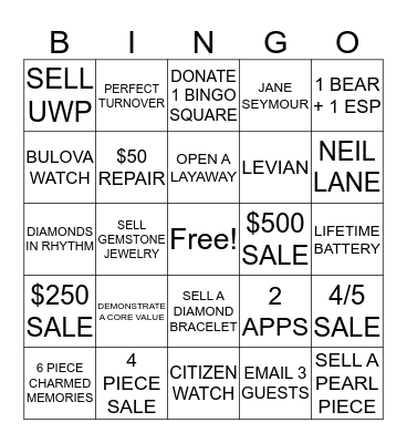 7 days til CHRISTMAS Bingo Card