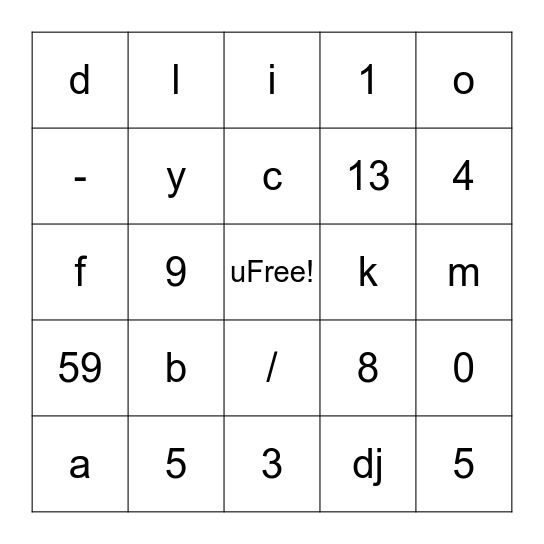 Sci Fi Bingo ROUND 1 Bingo Card