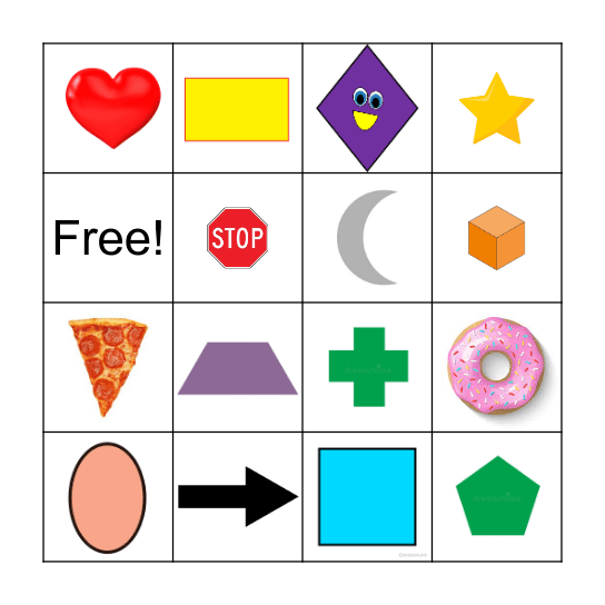 Shape Bingo Card