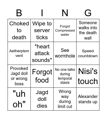 Ducks Tea Bingo Card