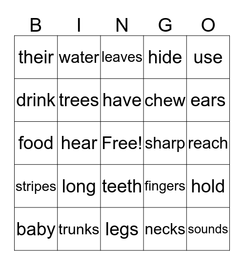 Oh, Baby! Bingo Card