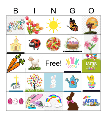 Easter Bingo Card