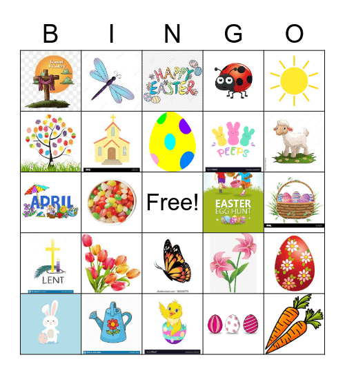 Easter Bingo Card