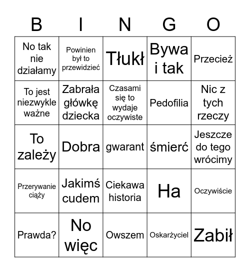 KARNE Bingo Card