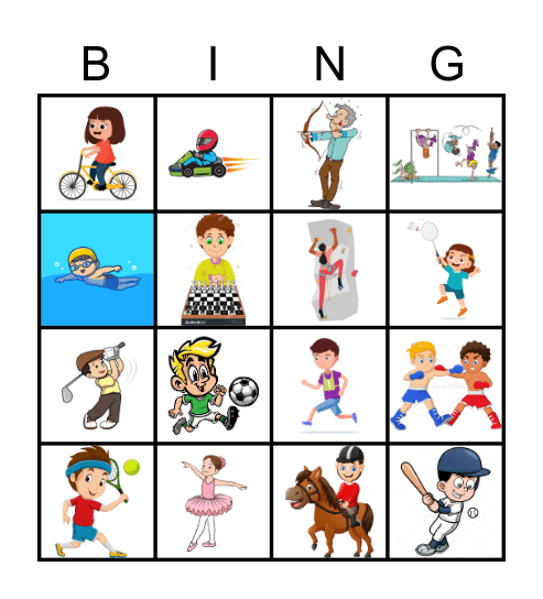 sporten Bingo Card