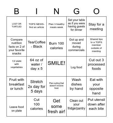 BINGO NS5273 Bingo Card