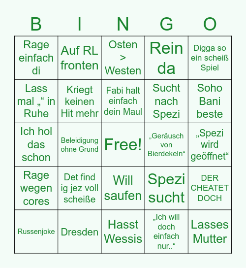 pvputin Bingo Card