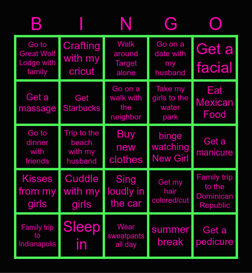 JOY BINGO! Bingo Card