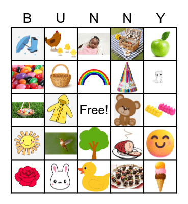 Spring Bingo Card