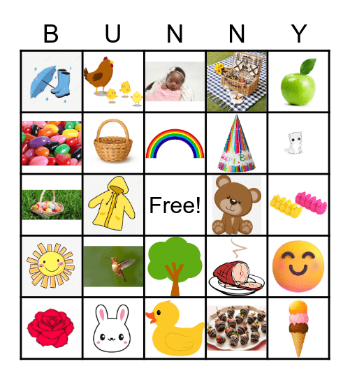 Spring Bingo Card