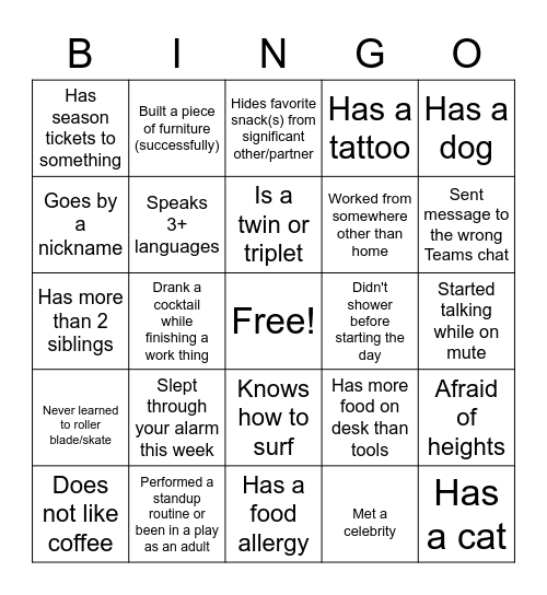 RevOps Bingo Card