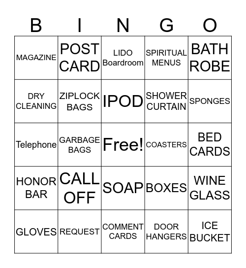 POPUP BINGO 4 Bingo Card