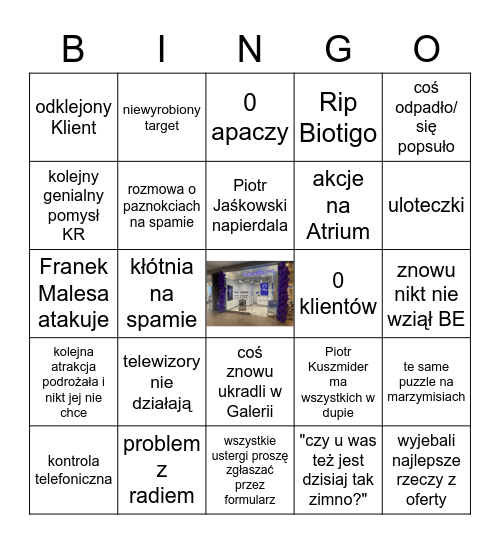 Pm Dominikańska Bingo Card