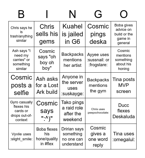 Smiling Imps AI Chat Bingo Card