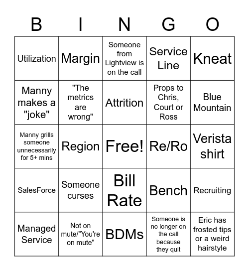 BOMM Bingo Card