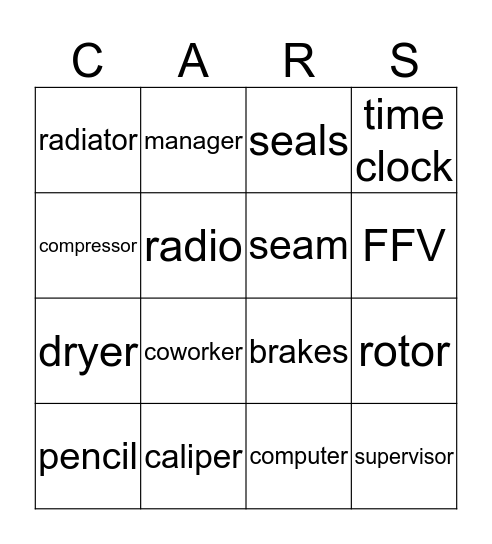 DETROIT VMF Bingo Card