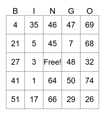 Sky'Lah's Birthday Bingo Card