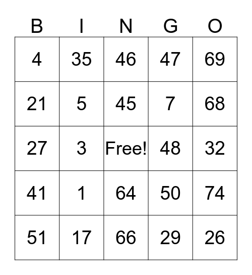 Sky'Lah's Birthday Bingo Card