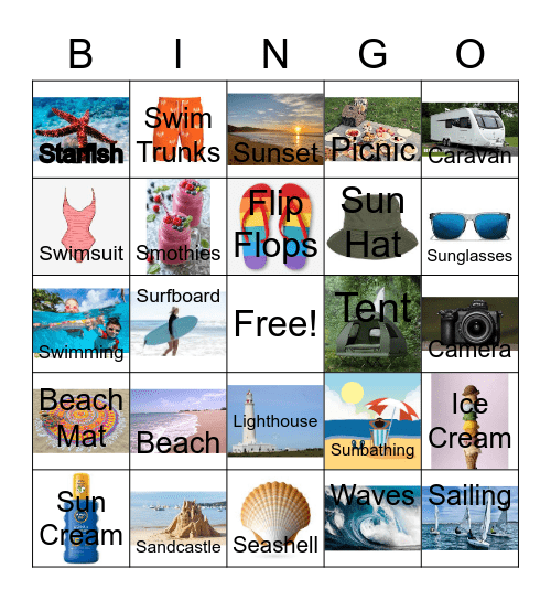 Holidays Bingo Card