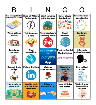 CLM BINGO Mingle Bingo Card