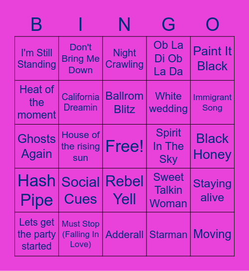 Welcome to Chillers, Home Of The Chillers, How Can I Chill You? Bingo Card