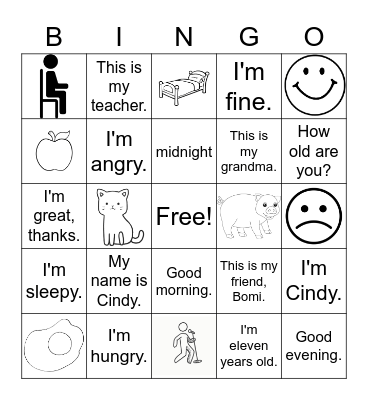 Phonics Bingo! Bingo Card