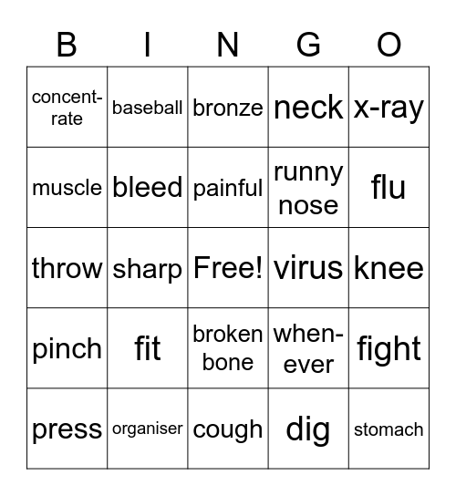 4a L 33-35 Bingo Card