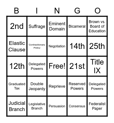 Liberty24th 2 Bingo Card