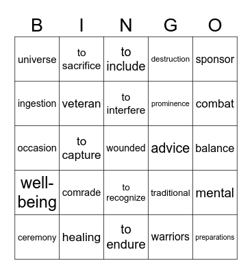 Smithsonian: Strength Through Culture Bingo Card