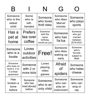 Ops Team Bingo! Bingo Card