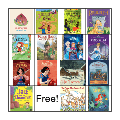 Fairy Tale Bingo Card