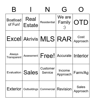 Akrivis Bingo Card